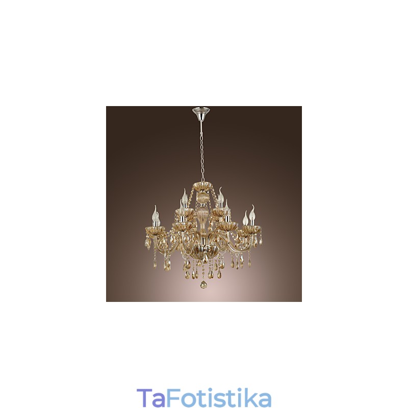 Chandelier Crystal Luxury Modern 2 Tiers Living 12 Lights