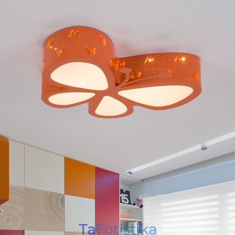 Σύγχρονο μεταλλικό εξάρτημα οροφής Butterfly Flush Mount