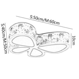 Σύγχρονο μεταλλικό εξάρτημα οροφής Butterfly Flush Mount