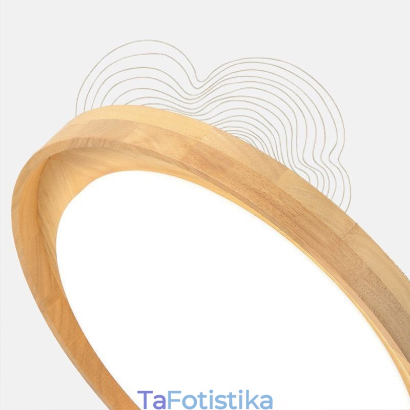 Μοντέρνο Φωτιστικό Οροφής Ξύλινο Ακρυλικό Στρογγυλό Φωτιστικό Οροφής