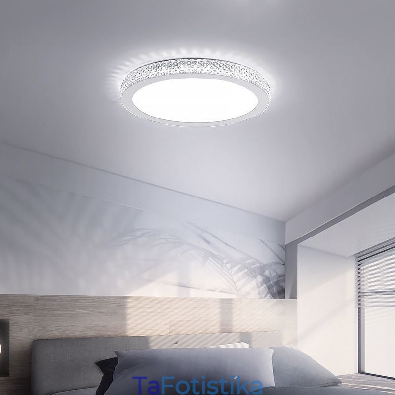 Μοντέρνο Φωτιστικό Οροφής Γυαλιστερό Diamond Flush Mount