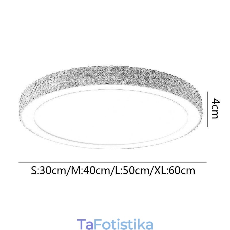 Μοντέρνο Φωτιστικό Οροφής Γυαλιστερό Diamond Flush Mount