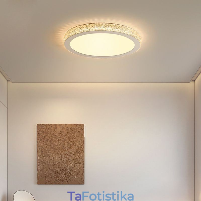 Μοντέρνο Φωτιστικό Οροφής Γυαλιστερό Diamond Flush Mount