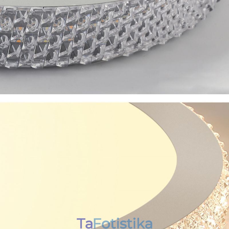 Μοντέρνο Φωτιστικό Οροφής Γυαλιστερό Diamond Flush Mount