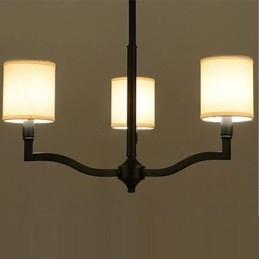 American Country Hanging Lights Nordic Contracted ζεστό υφασμάτινο καπάκι Λάμπες και φανάρια