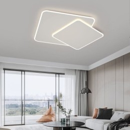 Μοντέρνο Flush Mount γεωμετρικό τετράγωνο φωτιστικό οροφής