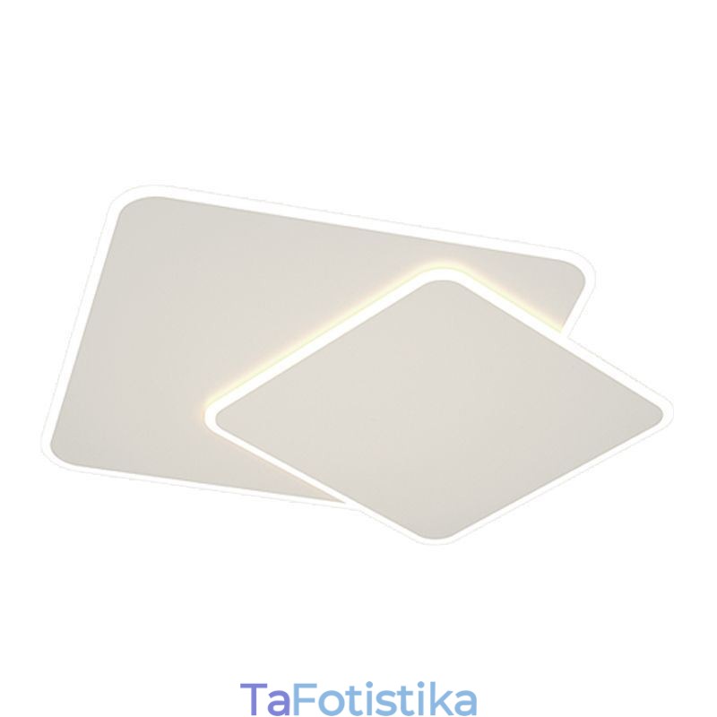 Μοντέρνο Flush Mount γεωμετρικό τετράγωνο φωτιστικό οροφής