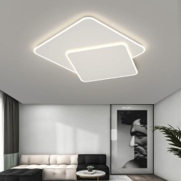 Μοντέρνο Flush Mount γεωμετρικό τετράγωνο φωτιστικό οροφής