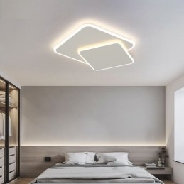 Μοντέρνο Flush Mount γεωμετρικό τετράγωνο φωτιστικό οροφής