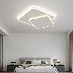 Μοντέρνο Flush Mount γεωμετρικό τετράγωνο φωτιστικό οροφής