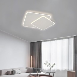 Μοντέρνο Flush Mount γεωμετρικό τετράγωνο φωτιστικό οροφής