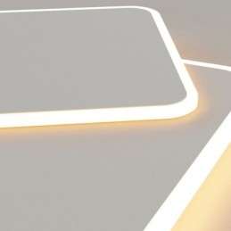 Μοντέρνο Flush Mount γεωμετρικό τετράγωνο φωτιστικό οροφής