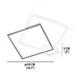 Μοντέρνο Φωτιστικό Οροφής Γεωμετρικό τετράγωνο φωτιστικό οροφής