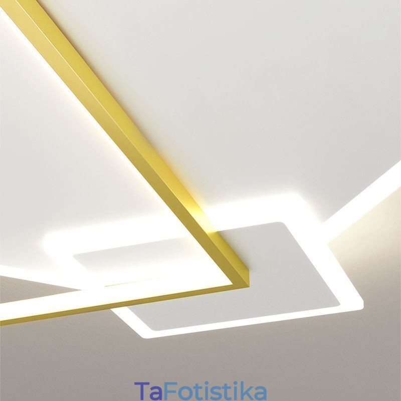 Μοντέρνο Φωτιστικό Οροφής Γεωμετρικό τετράγωνο φωτιστικό οροφής