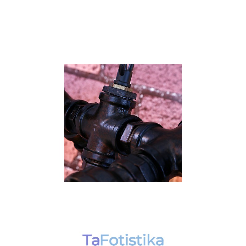 Μεταλλικός πολυέλαιος Vintage ζωγραφικής