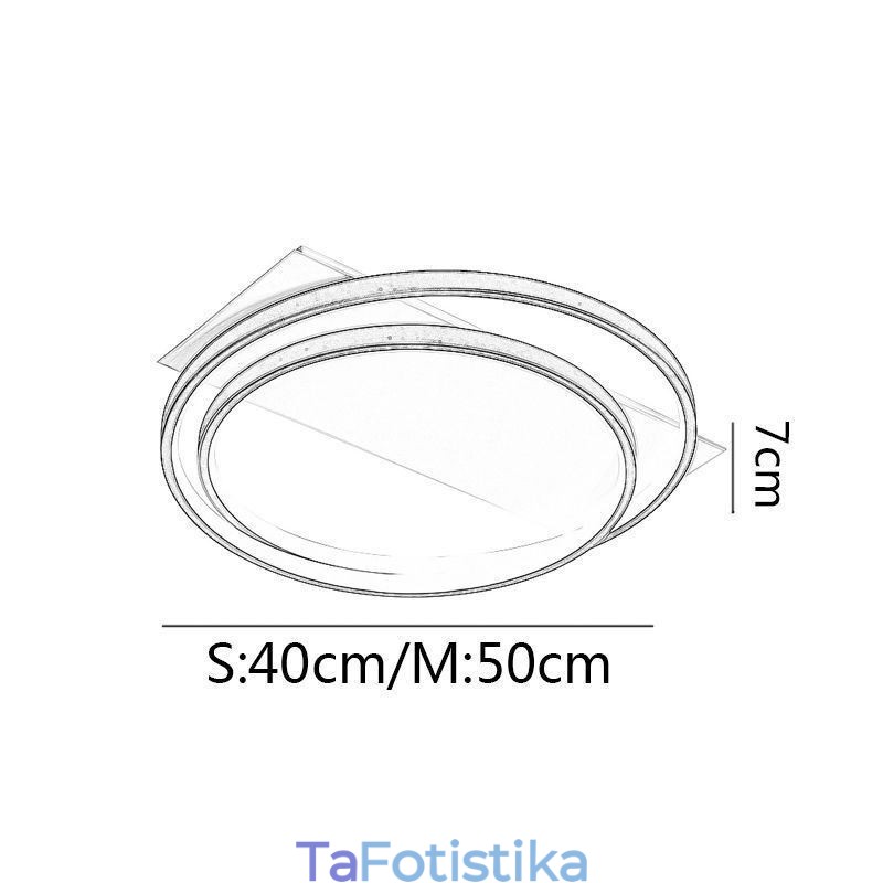 Μοντέρνο φωτιστικό οροφής, στρογγυλό, χωνευτό φωτιστικό οροφής