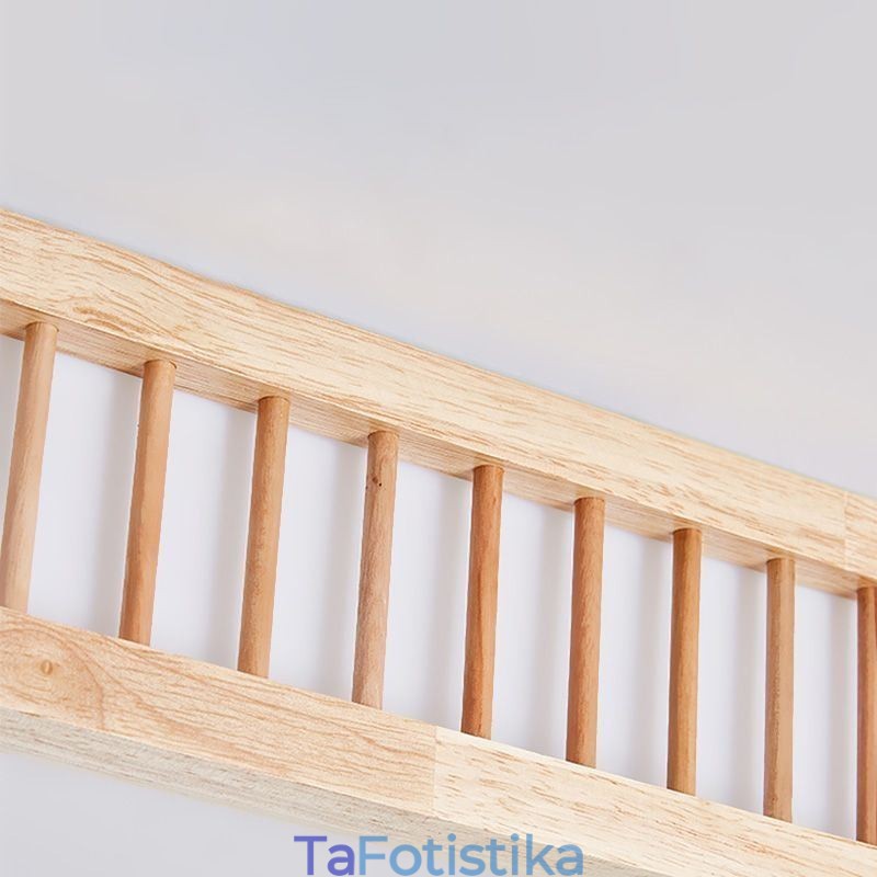 Ιαπωνικό Φωτιστικό Οροφής Τετράγωνο Ξύλινο Φωτιστικό Οροφής