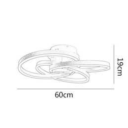 Μοντέρνο Φωτιστικό Οροφής 3 δαχτυλιδιών Φωτιστικό Οροφής