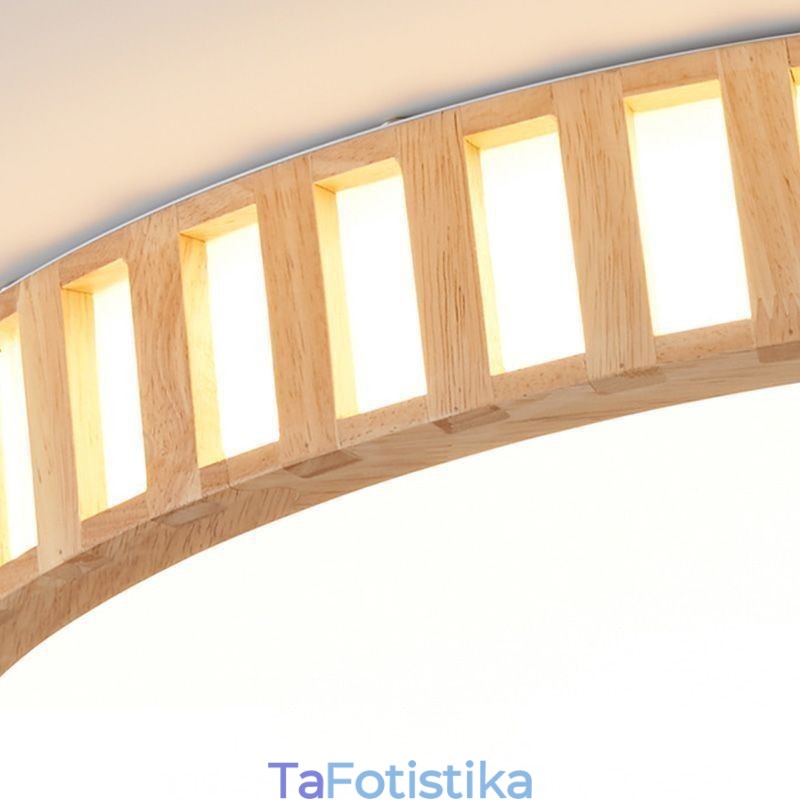 Ιαπωνικό Φωτιστικό Ξύλινο Φωτιστικό Οροφής