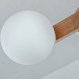 Φωτιστικό Ιαπωνικής Ξύλινης Οροφής Magic Bean Μοριακό Φωτιστικό Οροφής