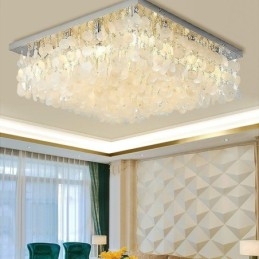 Μοντέρνος πολυέλαιος οροφής Flush Mount με λευκό κέλυφος