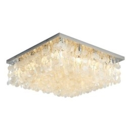 Μοντέρνος πολυέλαιος οροφής Flush Mount με λευκό κέλυφος