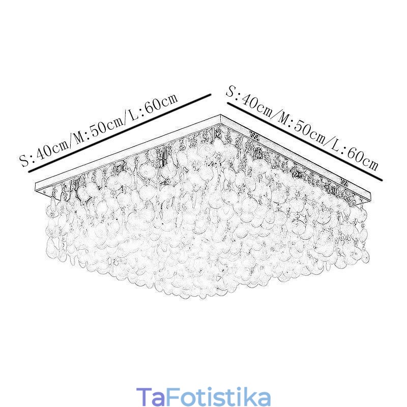 Μοντέρνος πολυέλαιος οροφής Flush Mount με λευκό κέλυφος