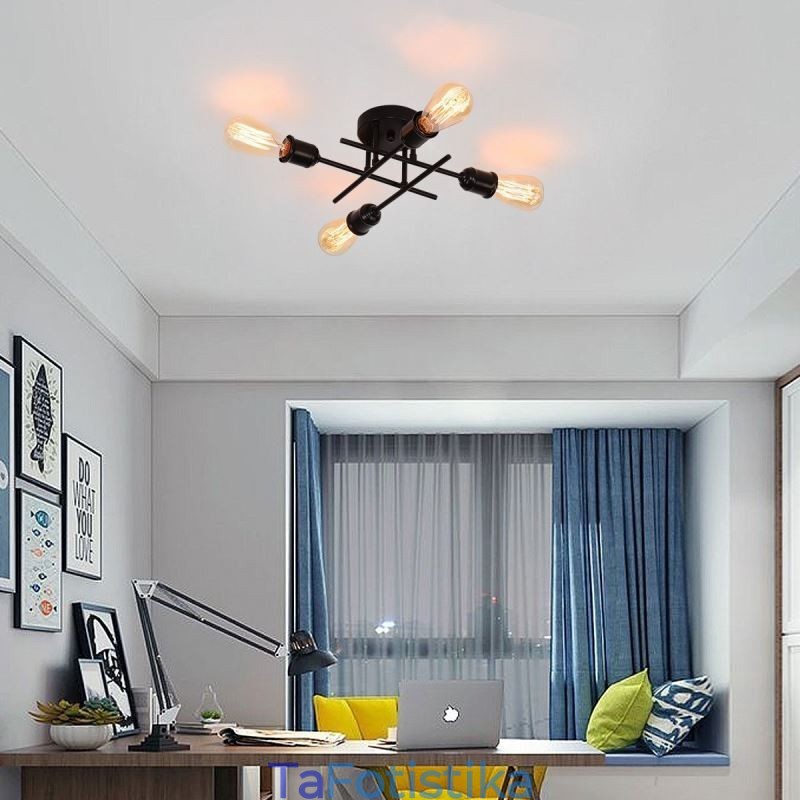 Φωτιστικό οροφής Flush Mount 4 Φωτιστικό Πρίζα