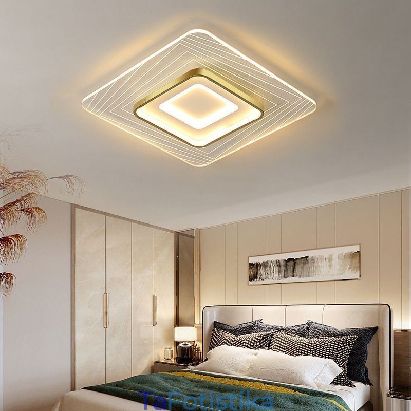 Φωτιστικό οροφής Flush Mount Τετράγωνο φωτιστικό οροφής