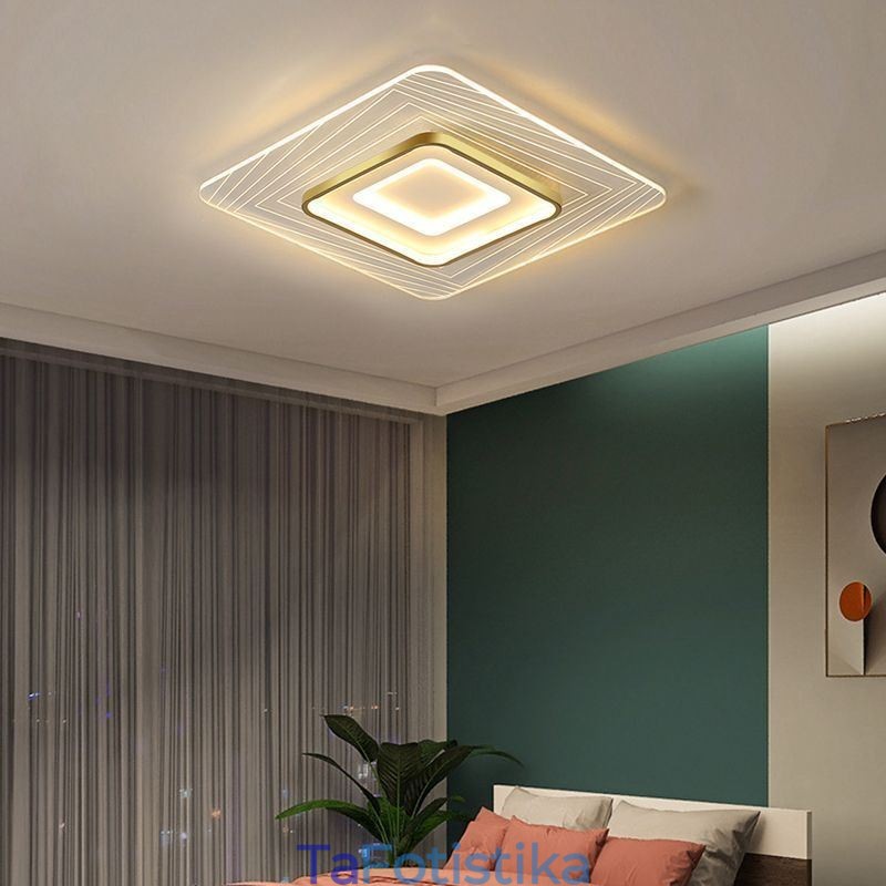 Φωτιστικό οροφής Flush Mount Τετράγωνο φωτιστικό οροφής