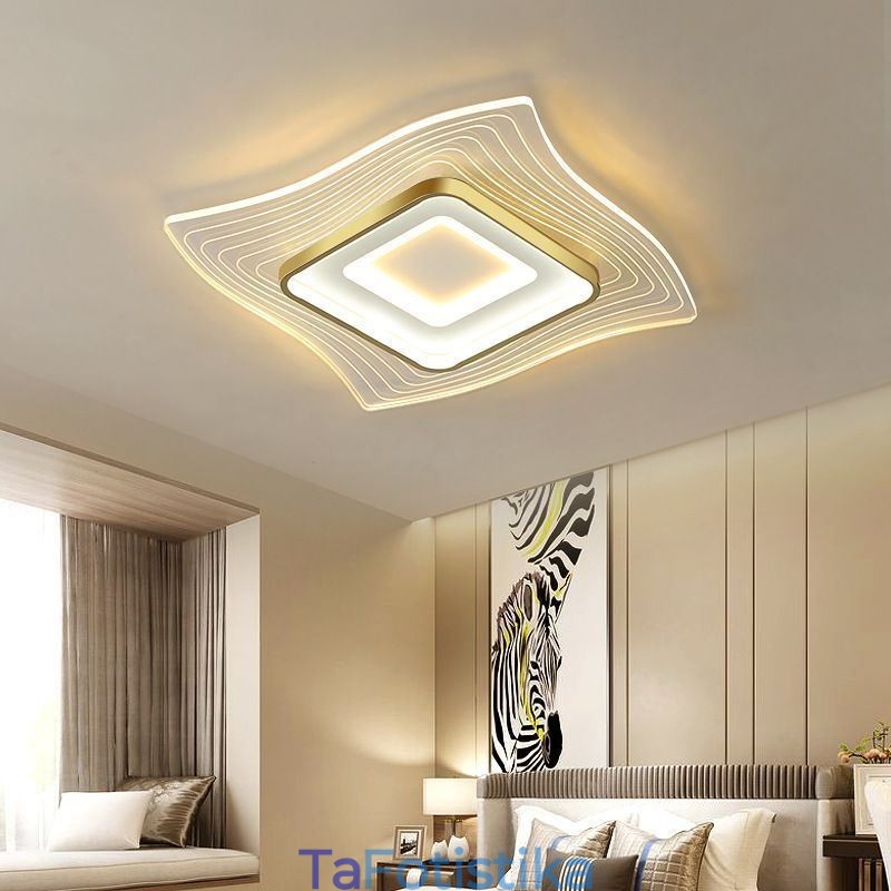 Μοντέρνο φωτιστικό οροφής Flush Mount τετράγωνο φωτιστικό οροφής