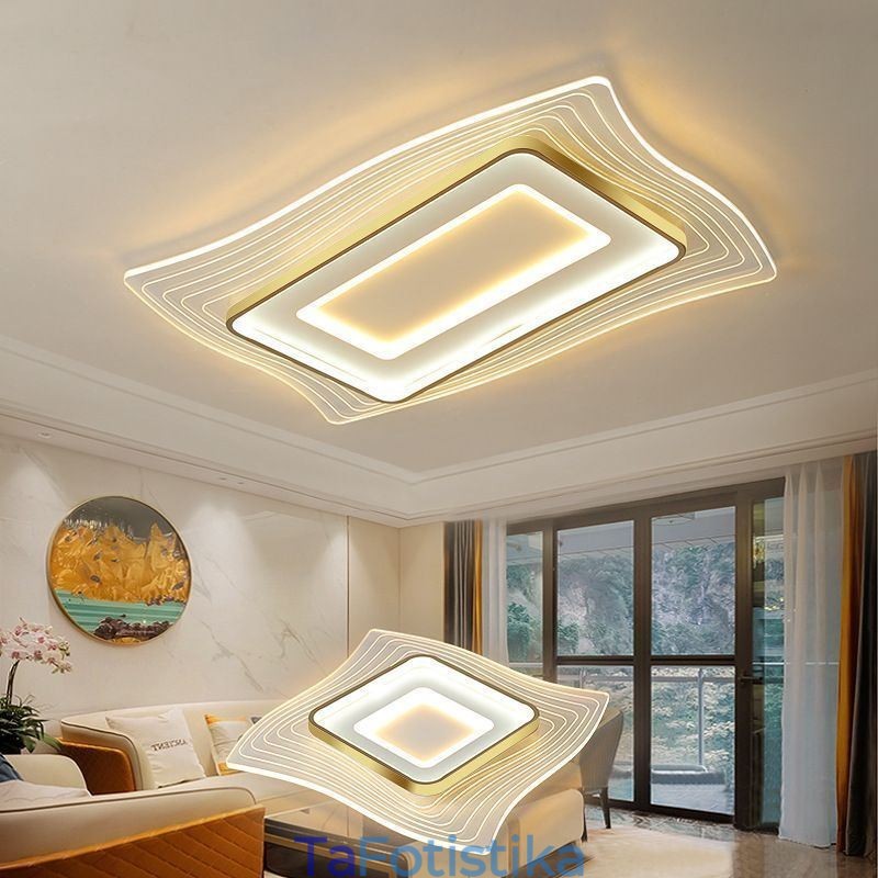 Μοντέρνο φωτιστικό οροφής Flush Mount τετράγωνο φωτιστικό οροφής