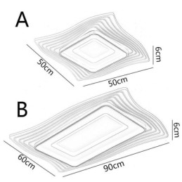 Μοντέρνο φωτιστικό οροφής Flush Mount τετράγωνο φωτιστικό οροφής