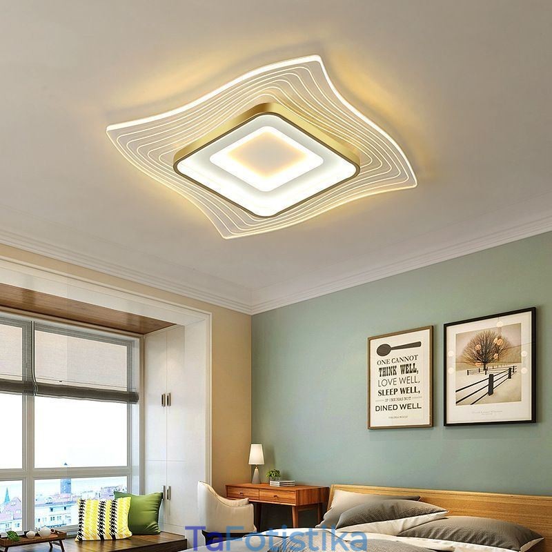 Μοντέρνο φωτιστικό οροφής Flush Mount τετράγωνο φωτιστικό οροφής
