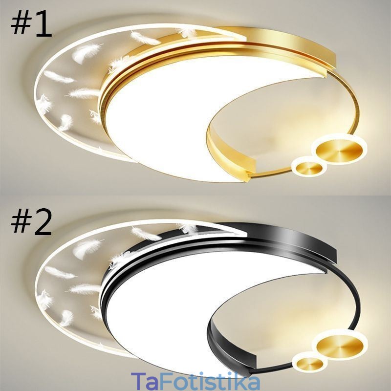 Φωτιστικό οροφής Flush Mount Modern Moon Shape