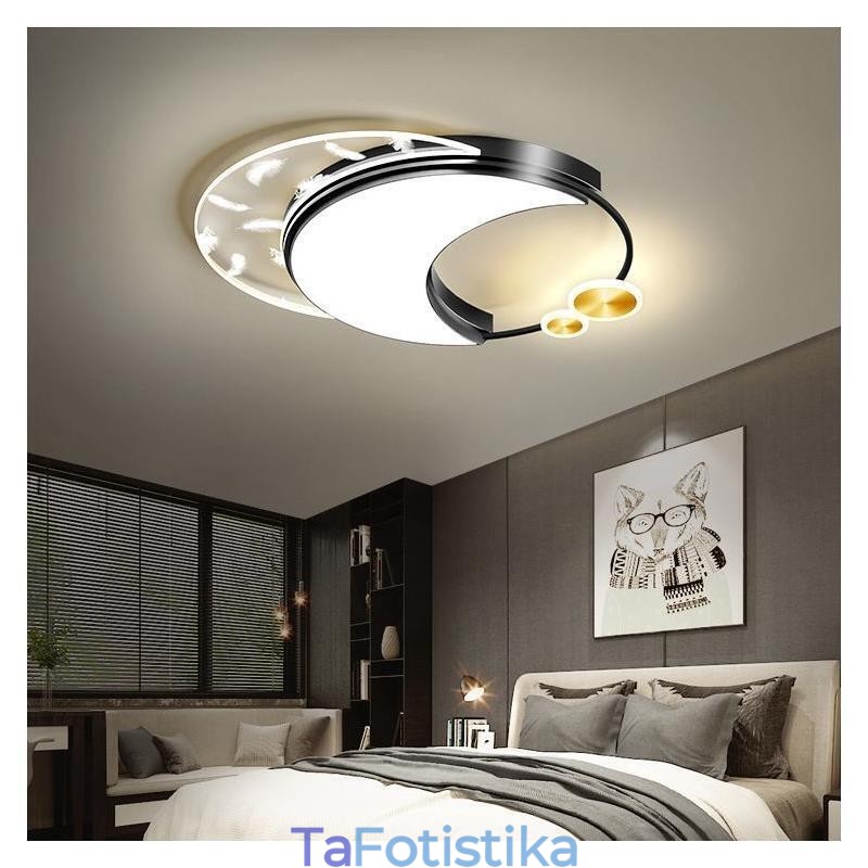Φωτιστικό οροφής Flush Mount Modern Moon Shape