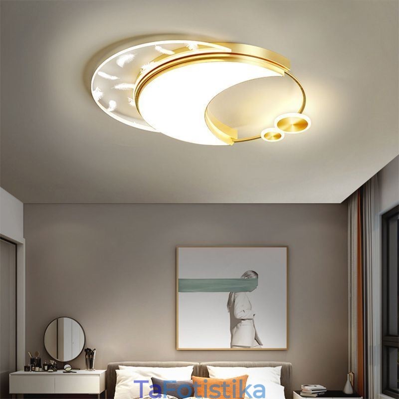 Φωτιστικό οροφής Flush Mount Modern Moon Shape