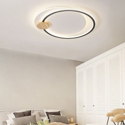 Μοντέρνο Flush Mount Acrylic 2 Rings φωτιστικό οροφής