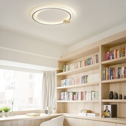 Μοντέρνο Flush Mount Acrylic 2 Rings φωτιστικό οροφής