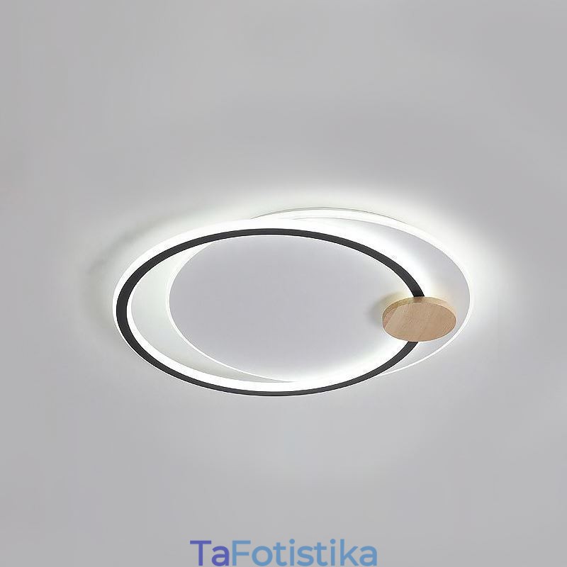 Μοντέρνο Flush Mount Acrylic 2 Rings φωτιστικό οροφής