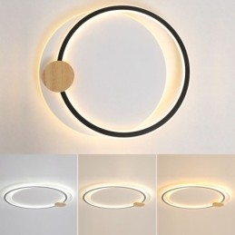 Μοντέρνο Flush Mount Acrylic 2 Rings φωτιστικό οροφής