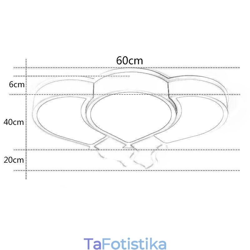 Μοντέρνο Φωτιστικό Οροφής Flush Mount Lovely Balloon Shade φωτιστικό οροφής