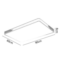 Μοντέρνο Φωτιστικό Οροφής Flush Mount Ορθογώνιο φωτιστικό οροφής