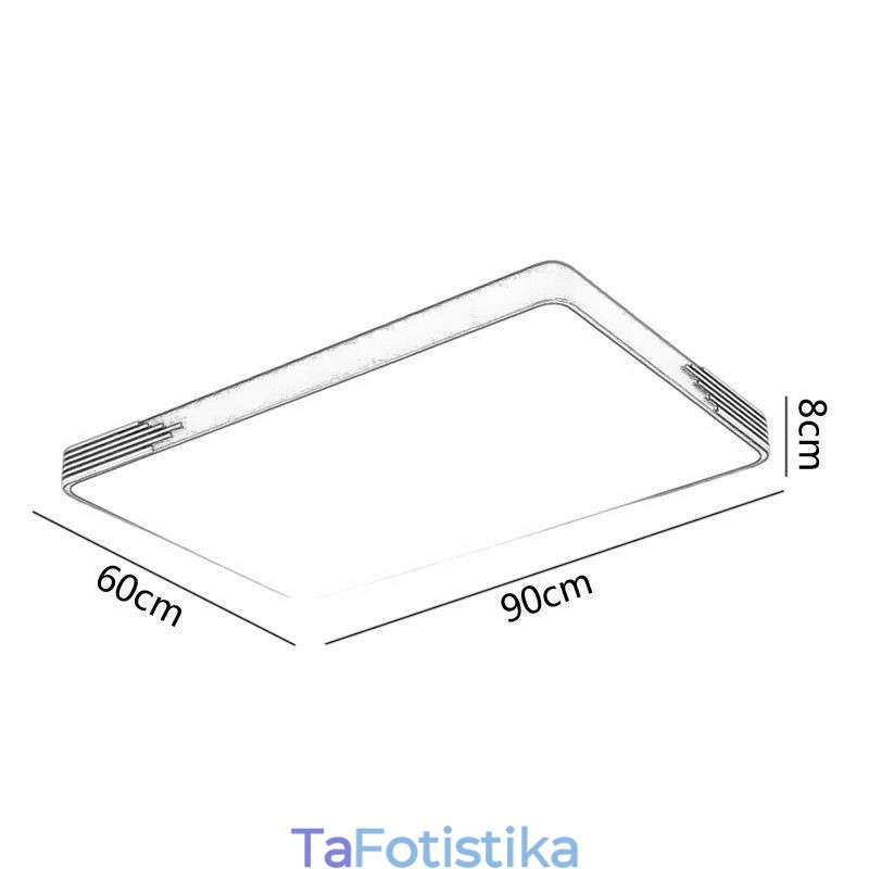 Μοντέρνο Φωτιστικό Οροφής Flush Mount Ορθογώνιο φωτιστικό οροφής