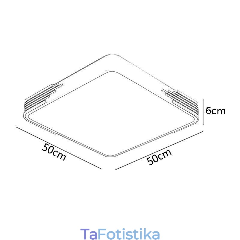 Μοντέρνο Flush Mount Φωτιστικό Οροφής Τετράγωνο Φωτιστικό Οροφής