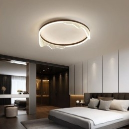 Κυκλικό φωτιστικό οροφής Flush Mount με κυματιστή διακόσμηση