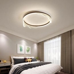 Κυκλικό φωτιστικό οροφής Flush Mount με κυματιστή διακόσμηση