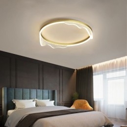 Κυκλικό φωτιστικό οροφής Flush Mount με κυματιστή διακόσμηση