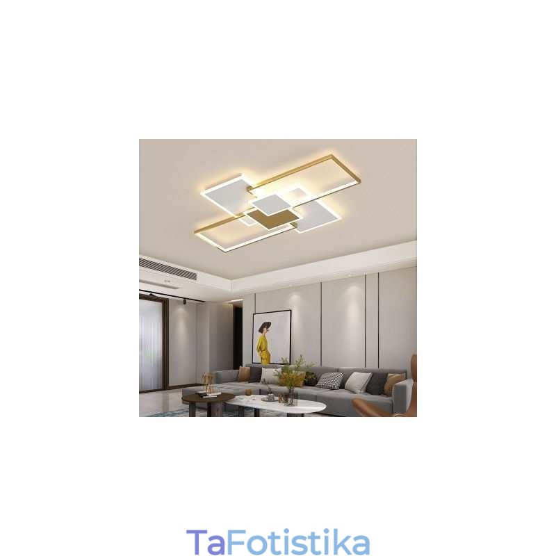 Μοντέρνο Φωτιστικό Οροφής Τετράγωνο Ακρυλικό Φλος Φωτιστικά Οροφής