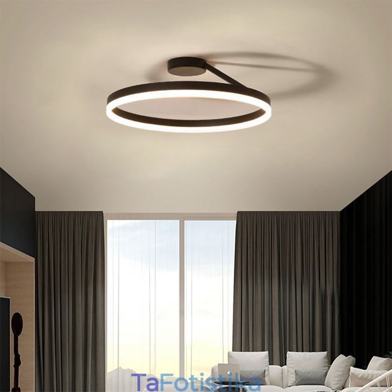 Μοντέρνο Flush Mount Φωτιστικό Οροφής Κύκλος Φωτιστικό με Ακρυλικό αμπαζούρ